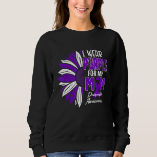 Sudadera Uso Púrpura Para Mi Mamá Cinta De Sensibilización 
