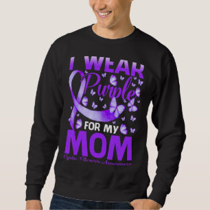 Sudadera Uso Púrpura Para Mi Mamá Conciencia De La Fibrosis