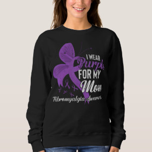 Sudadera Uso Púrpura Para Mi Mamá Fibromialgia Conciencia R