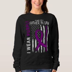Sudadera Uso Púrpura Para Mi Padre En La Ley Lupus Concienc