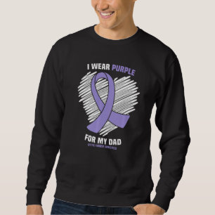 Sudadera Uso Púrpura Para Mi Papá Conciencia De La Fibrosis