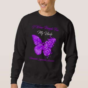 Sudadera Uso Púrpura Para Mi Tío Hidradenitis Suppurativ