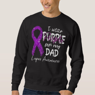 Sudadera Uso Púrpura Para Papá Cinta Púrpura Lupus Awarenes