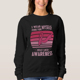 Sudadera Uso Rosa Para Mi Conciencia Sobre El Cáncer De Mam