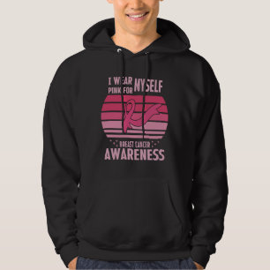 Sudadera Uso Rosa Para Mi Conciencia Sobre El Cáncer De Mam