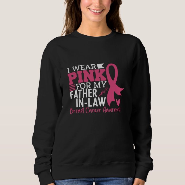 Sudadera Uso Rosa Para Mi Suegro Con Cáncer De Mama (Anverso)
