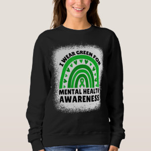 Sudadera Uso Verde Para Concienciación Sobre Salud Mental M