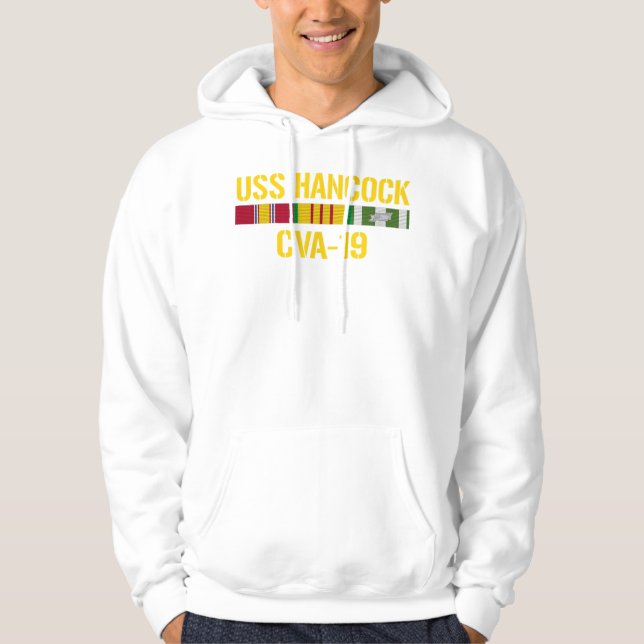 Sudadera USS Hancock CVA19 Veterano de Vietnam (Anverso)
