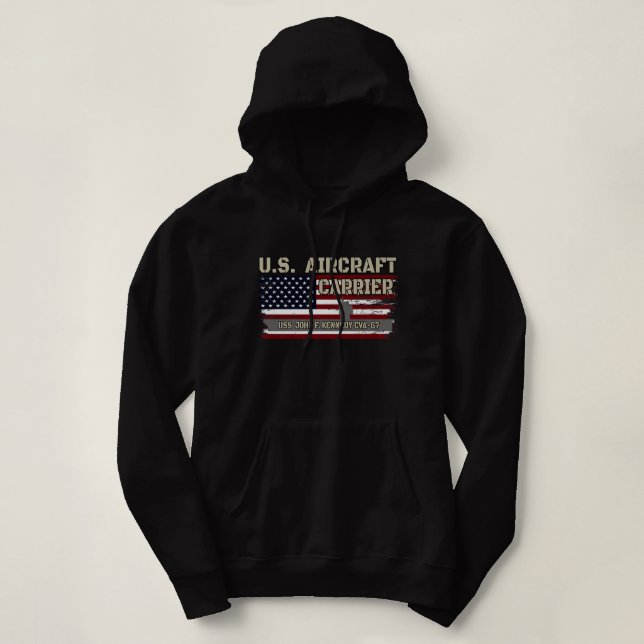 Sudadera USS John F. Kennedy CVA-67 Aeronave Vetera (Diseño del anverso)