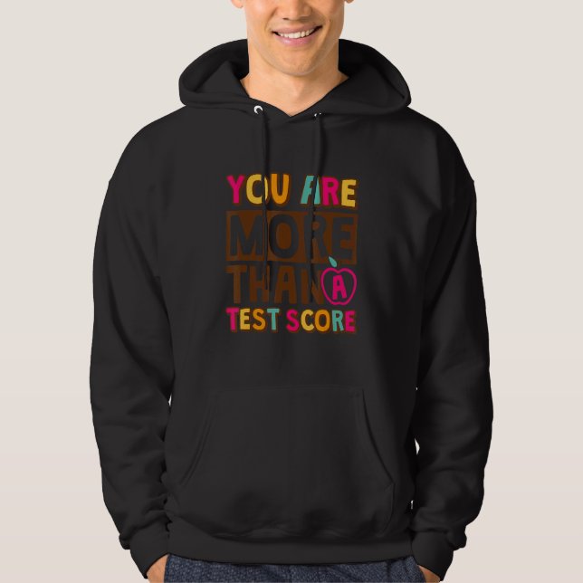 Sudadera Usted Es Más Que Un Estudiante Del Día De Prueba D (Anverso)