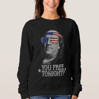 Sudadera Usted Libre Esta Noche 4 De Julio Nosotros Ben Fra
