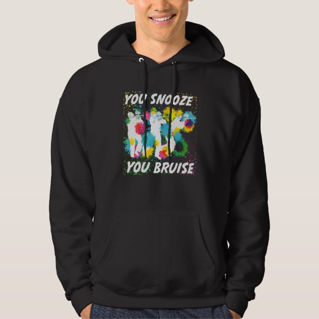 Sudadera Usted Snooze Usted Bruise Funny Paintball Team Reg (Anverso)