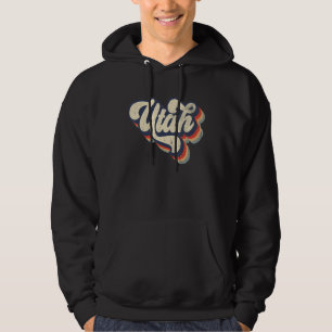 Sudadera Utah Home State USA 70s Vintage Retro angustiado