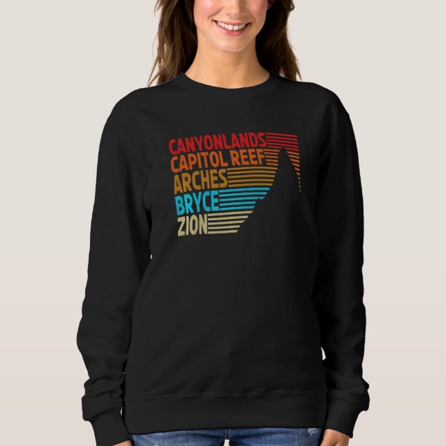 Sudadera Utah Los Poderosos Cinco Parques Nacionales 1 (Anverso)