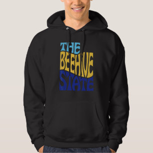 Sudadera Utah Ut Us State Shape Motto