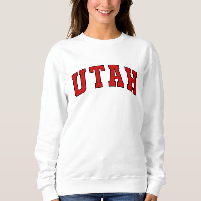 Sudadera Utah Vintage Varsity College Style (Anverso)