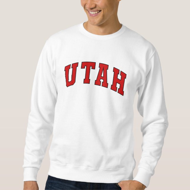 Sudadera Utah Vintage Varsity College Style (Anverso)