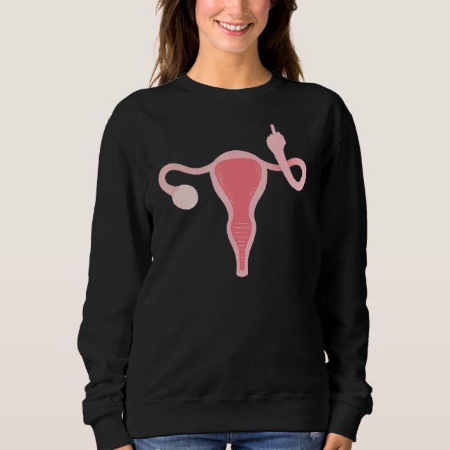Sudadera Uterus Mi Cuerpo Mi Elección Pro Mujeres Feminista (Anverso)