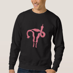 Sudadera Uterus muestra el feminismo feminista de centro de
