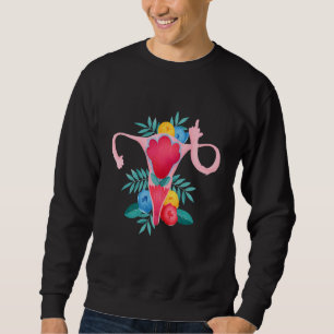 Sudadera Uterus muestra el feminismo feminista de centro de
