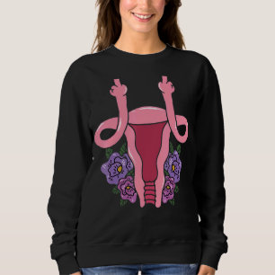 Sudadera Uterus muestra feminismo feminista de centro de la