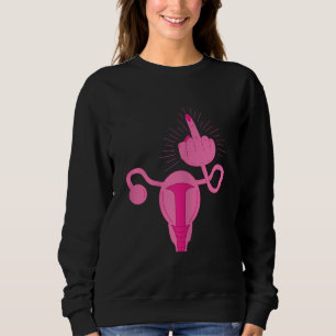 Sudadera Uterus muestra la feminista feminista F