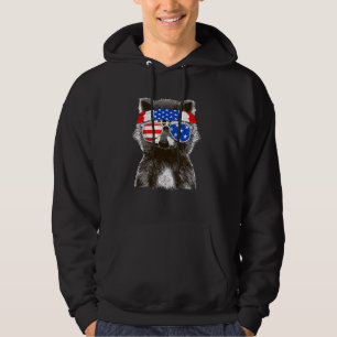Sudadera Uu Patriotic Raccoon Trash Panda 4 De Julio Hombre