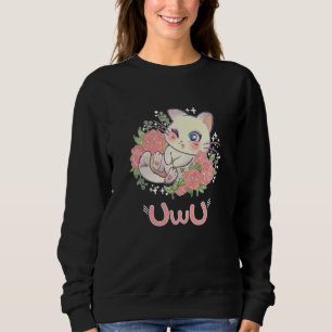 Sudadera Uwu Cat Kwaii Cute Japan Anime