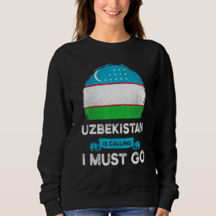 Sudadera Uzbekistán dice que debo ir a la herencia uzbeka