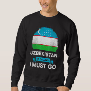 Sudadera Uzbekistán dice que debo ir a la herencia uzbeka