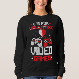 Sudadera V Es Para Videojuegos Muchachos Divertido Día de S