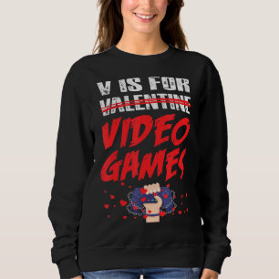 Sudadera V Es Para Videojuegos Muchachos Divertido Día de S
