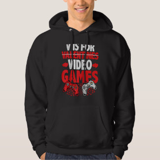 Sudadera V IS FOR VIDEO GAMES  Valentines Day Gamer Boy Men