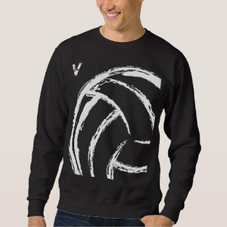Sudadera V voleibol (frente y parte posterior) - camiseta