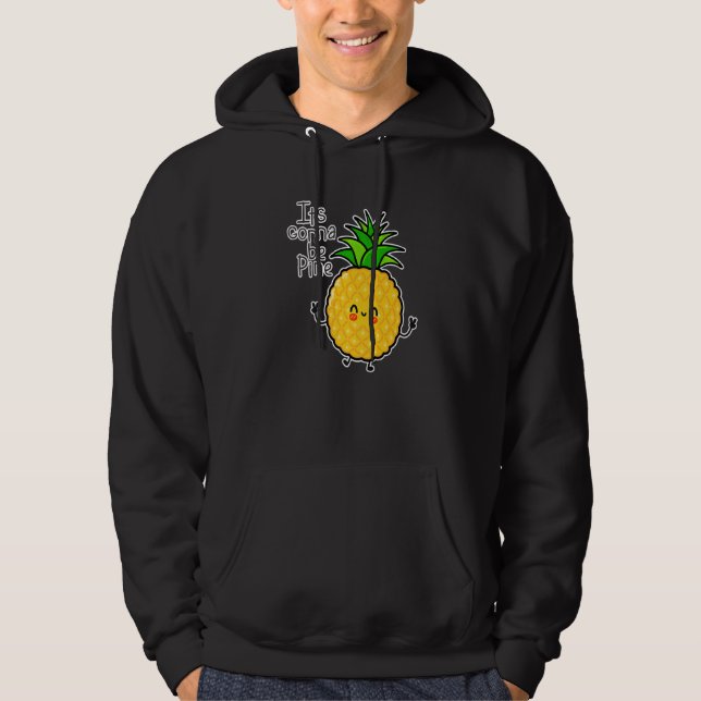 Sudadera Va A Ser Pine Pineapple Aloha Bebidas Hawaianas (Anverso)