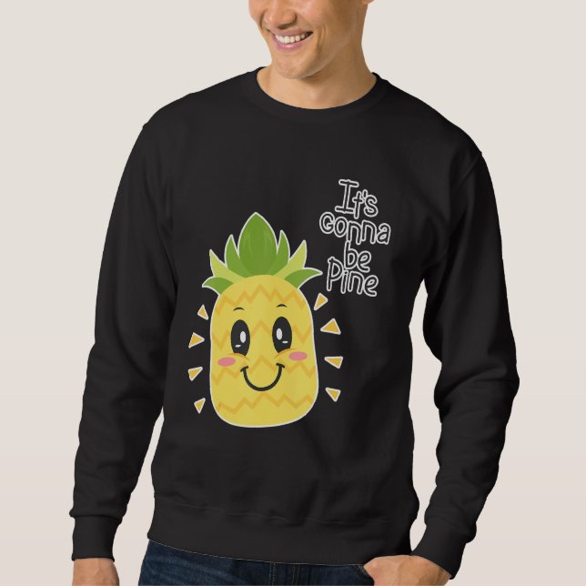 Sudadera Va A Ser Pine Pineapple Aloha Bebidas Hawaianas (Anverso)