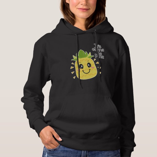 Sudadera Va A Ser Pine Pineapple Aloha Bebidas Hawaianas (Anverso)
