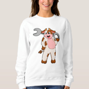 Sudadera Vaca como mecánica con llave