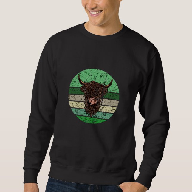 Sudadera Vaca de las Highlands escocesas (Anverso)