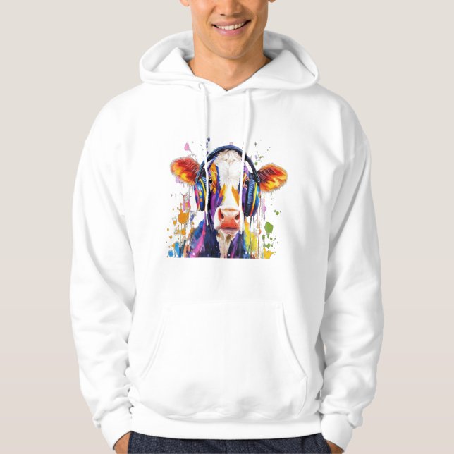 Sudadera Vaca de las Tierras Altas Colorida (Anverso)