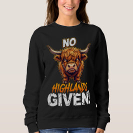 Sudadera Vaca de las Tierras Altas No se Dan Tierras Altas