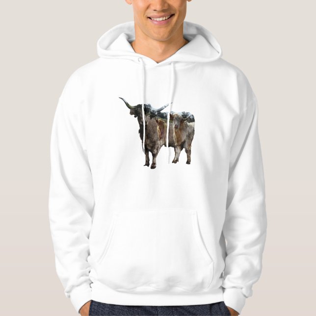 Sudadera Vaca De Tierras Altas Con Vacas De Tierras Altas I (Anverso)