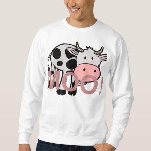 Sudadera vaca-dibujo animado del MOO