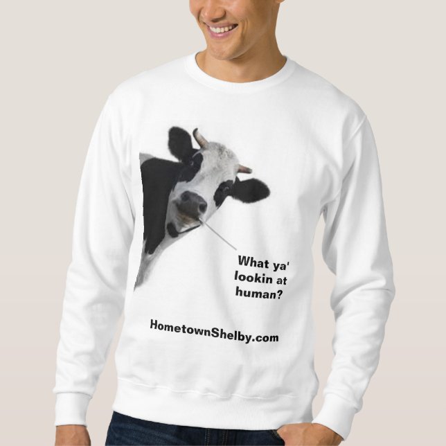 Sudadera Vaca divertida (Anverso)