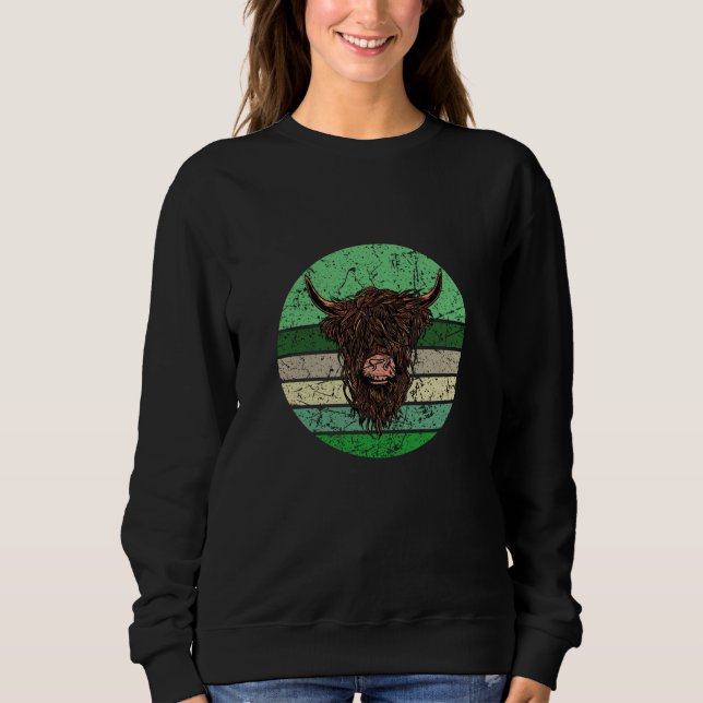 Sudadera Vaca Highland de Escocia (Anverso)