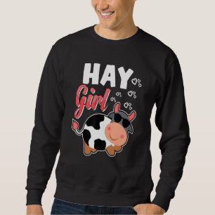 Sudadera Vaca Para Mujeres Chicas Granjas De Vacas