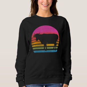 Sudadera Vaca retro de los años 80