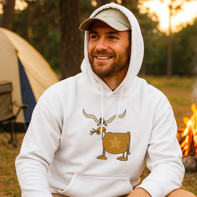 Sudadera Vaca Texas Longhorn con Estrella (Subido por el creador)