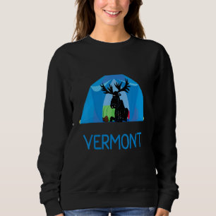 Sudadera Vacaciones de camping con tienda de alce de Vermon