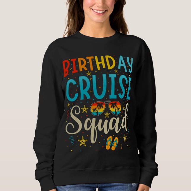Sudadera Vacaciones de crucero de la brigada de crucero de  (Anverso)